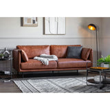 Wilmot Sofa Brown Leather - Vookoo Lifestyle