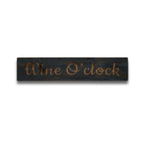 Wine Oclock Grey Wash Wooden Message Plaque - Vookoo Lifestyle