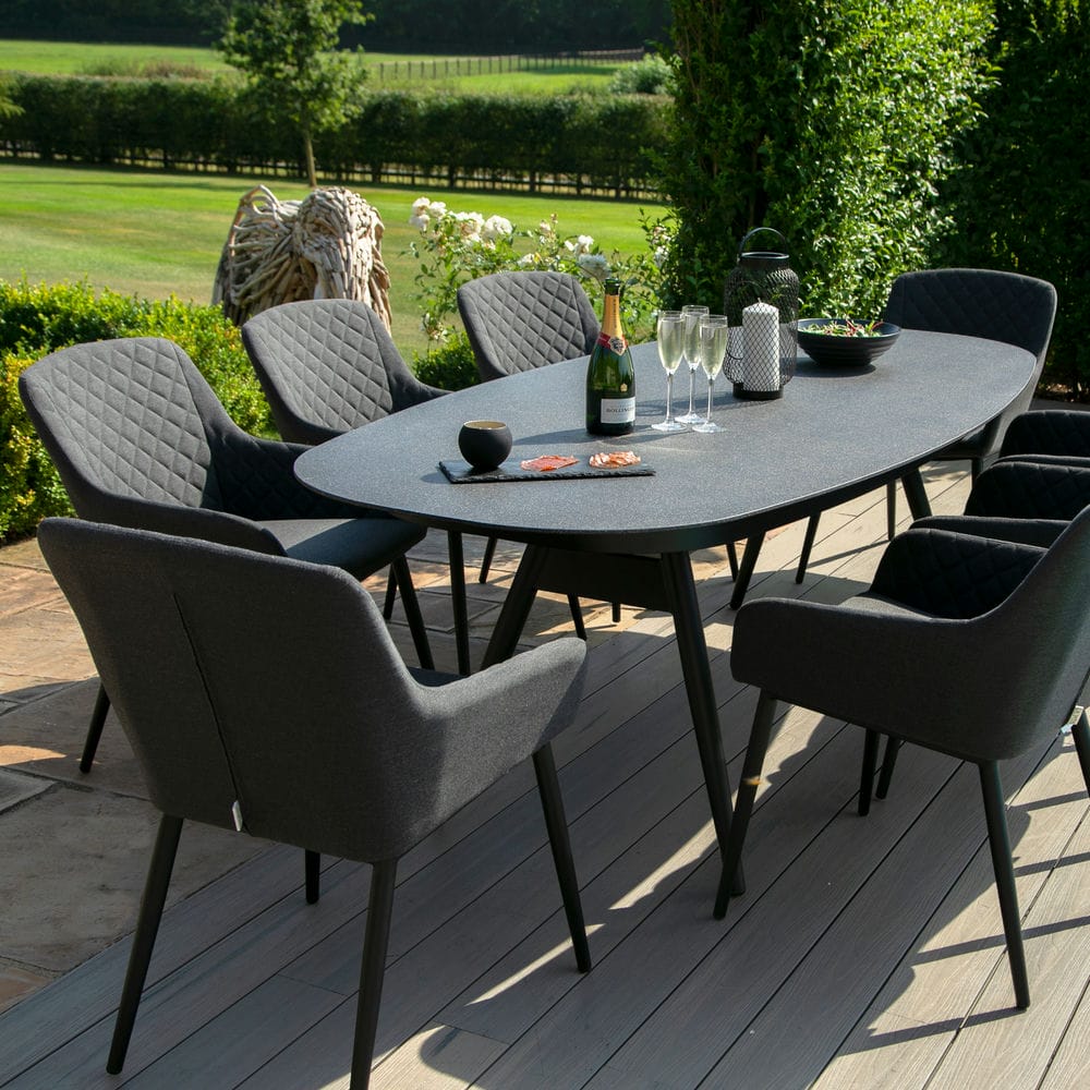 Zest 8 Seat Oval Dining Set - Vookoo Lifestyle