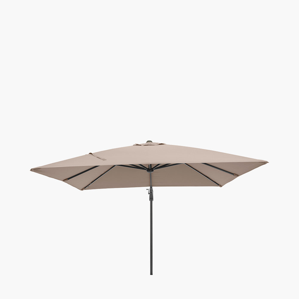Glow Challenger T2 3m Square Taupe Free Arm Parasol