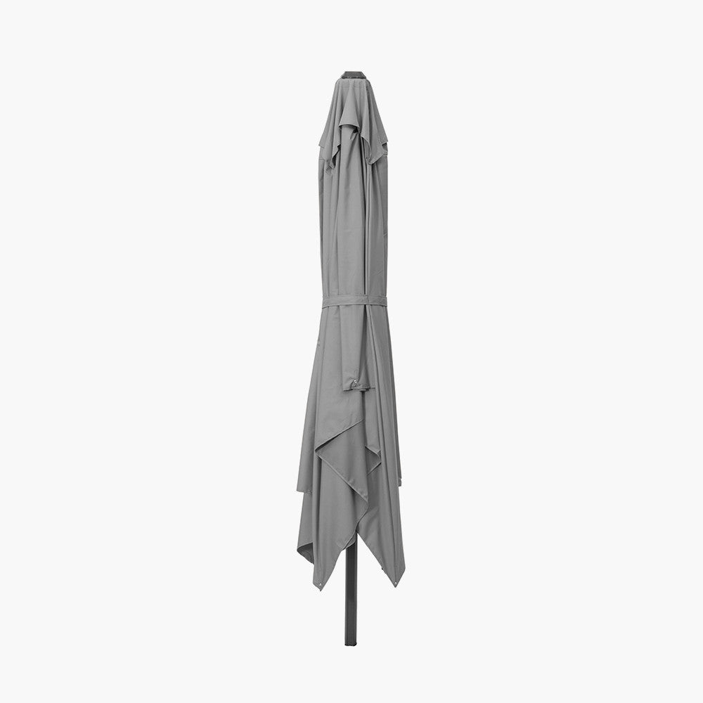 Voyager T2 2.7m Square Luna Grey Free Arm Parasol
