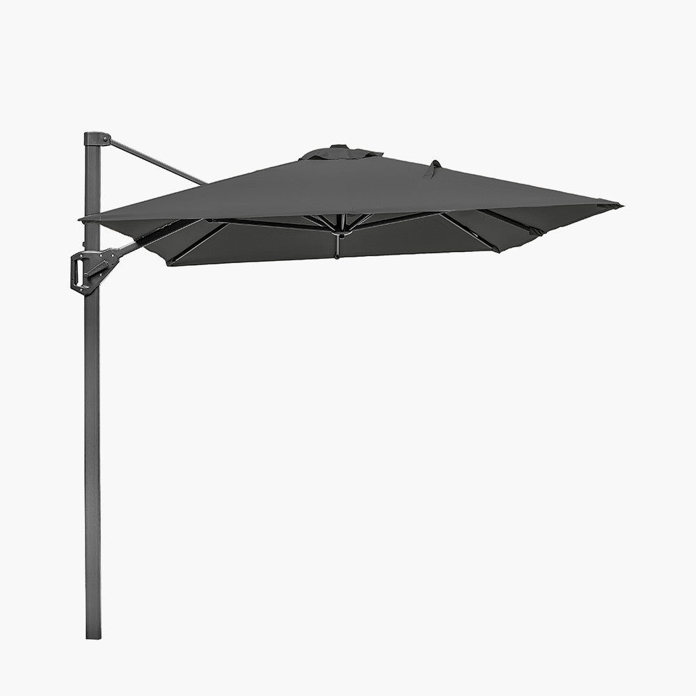 Voyager T1 3m x 2m Oblong Free Arm Parasol in Anthracite