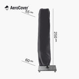 Free Arm Parasol Aerocover 250 x 55/60