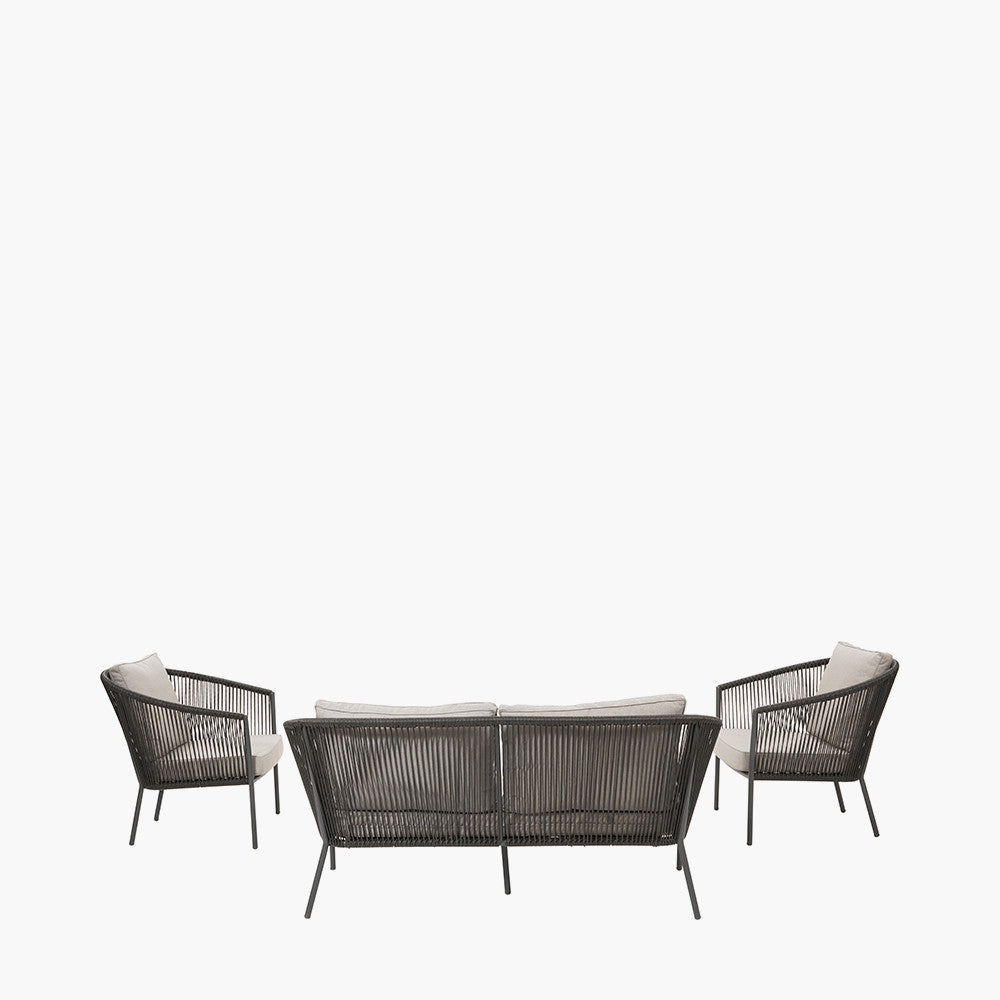 Reims 4 Seat Lounge Set in Grey