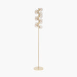 Vecchio Lustre Glass Orb and Gold Floor Lamp