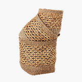 S/3 Woven Natural Seagrass and Water Hyacinth Tall Round Baskets