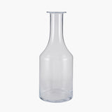 Clear Glass Bottle Vase Large