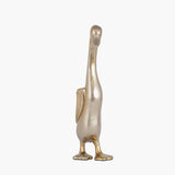 Gold Metal Large Duck Statue