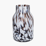 Tortoise Shell Tall Glass Vase