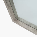 Concrete Effect Wood Veneer Square Mirror Large