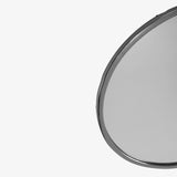 Silver Metal Round Wall Mirror