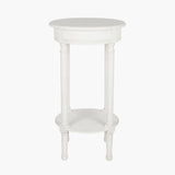 Heritage Elizabeth White Pine Wood Round Accent Table K/D