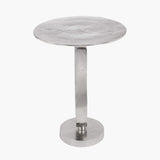 Zaneta Shiny Silver Metal Table K/D