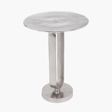 Zaneta Shiny Silver Metal Table K/D